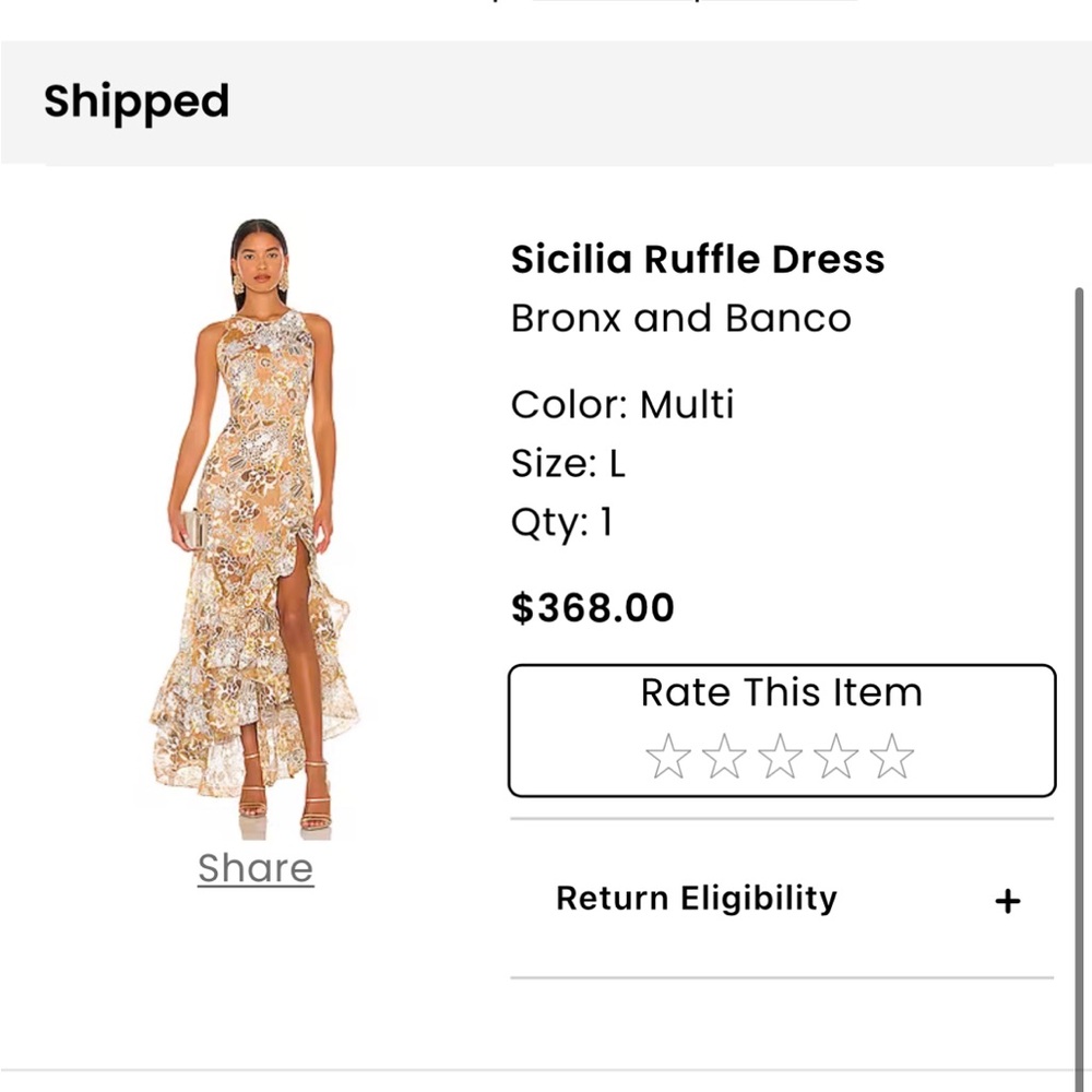 Bronx and banco dress.